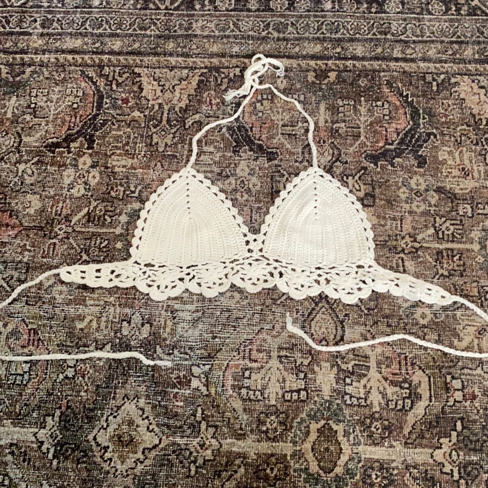White crochet top